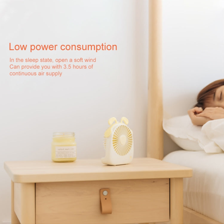 Mini ventilador portátil con forma de conejo WT-F14 de 1200 mAh con control de 3 velocidades