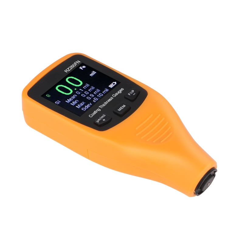 RZ260FN Herramientas de medidor de espesor de pintura de recubrimiento ultrasónico con pantalla LCD 2 en 1 ferrosos y no ferrosos