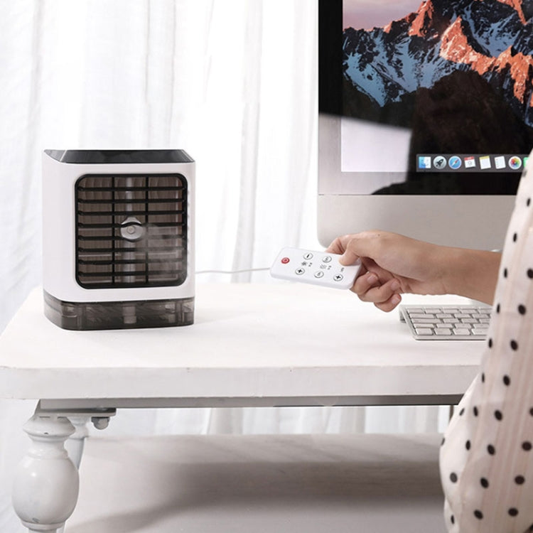 Mini ventilador de refrigeración para escritorio, humidificador, ventilador de aire acondicionado, pulverizador hidratante, without Remote Control