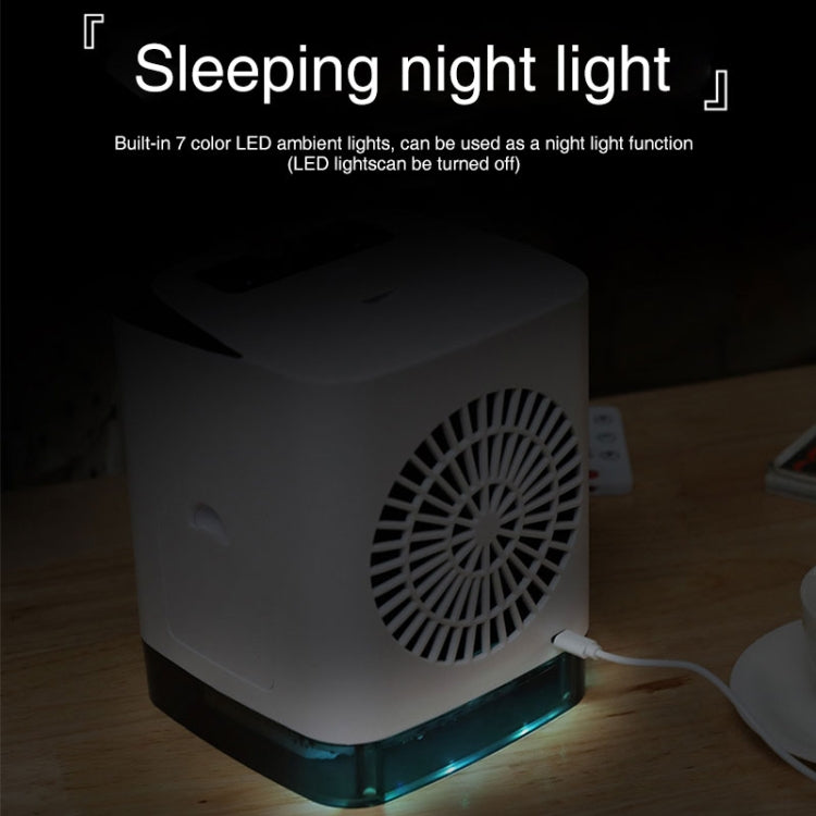 Mini ventilador de refrigeración para escritorio, humidificador, ventilador de aire acondicionado, pulverizador hidratante, without Remote Control
