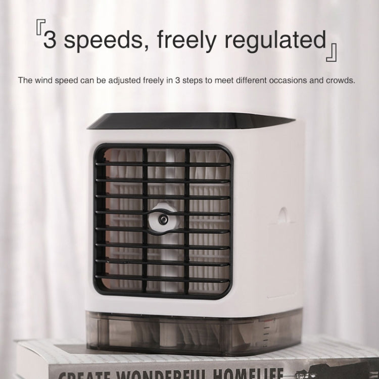 Mini ventilador de refrigeración para escritorio, humidificador, ventilador de aire acondicionado, pulverizador hidratante, without Remote Control