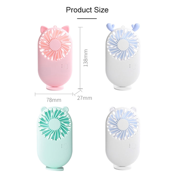 Mini ventilador de bolsillo portátil con carga USB y control de 3 velocidades