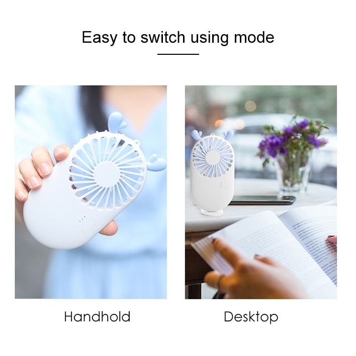 Mini ventilador de bolsillo portátil con carga USB y control de 3 velocidades
