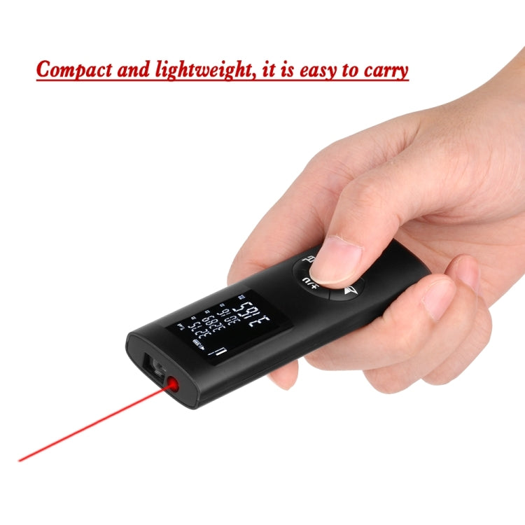 JQ-60 Mini medidor de distancia láser 60 m Telémetro láser de mano digital recargable, 60m