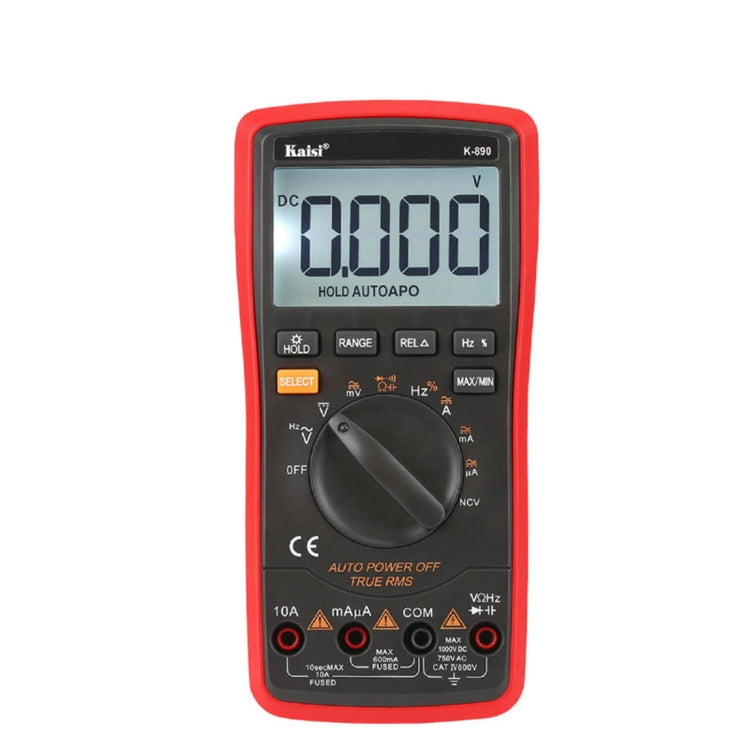 Multímetro digital LCD profesional Kaisi K-890 Probador de multímetro digital de mano eléctrico