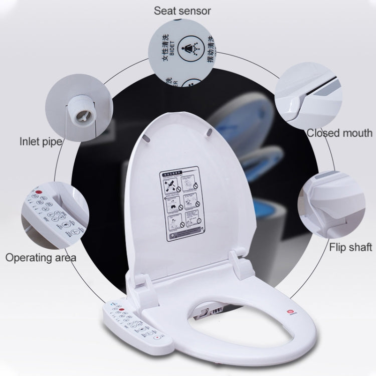 Cubierta de limpiador de inodoro inteligente, masaje de secado automático, Universal para baño