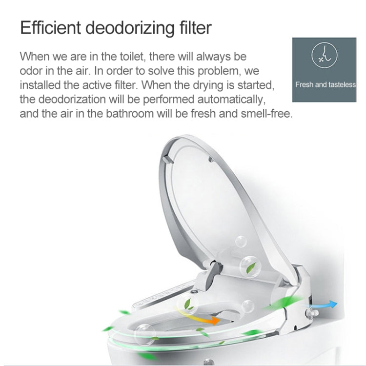 Cubierta de limpiador de inodoro inteligente, masaje de secado automático, Universal para baño