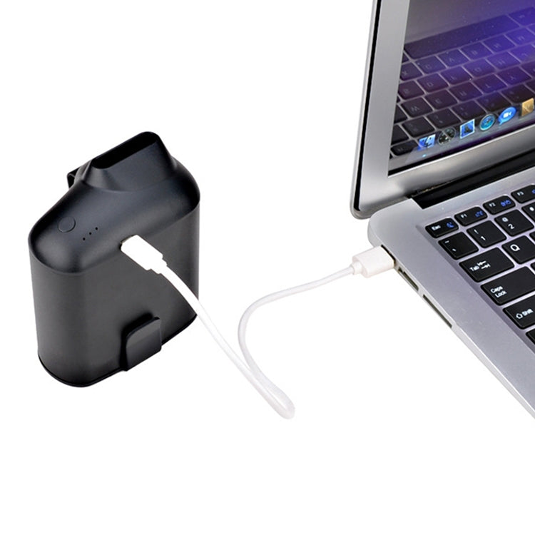 Ventilador USB de cintura colgante creativo portátil con tres velocidades de viento ajustables, Black, Grey