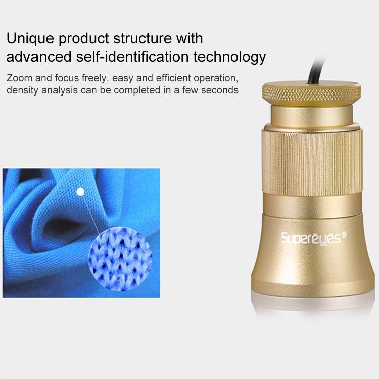 Supereyes C003 Analizador electrónico de densidad de espejo de tela de gasa para ropa textil, C003