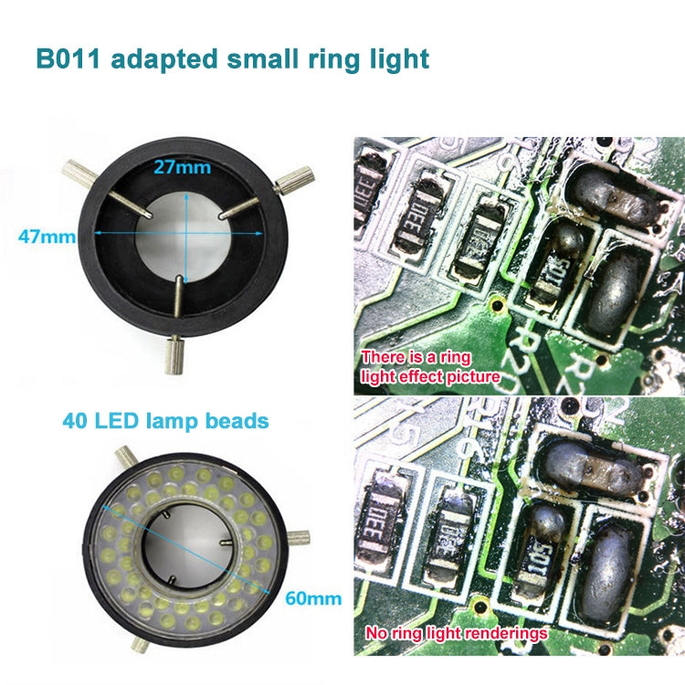 Anillo de luz LED para microscopio electrónico Supereyes DB04 para HCB0990, DB04