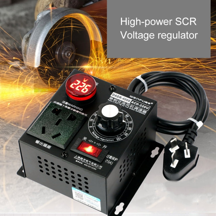 Controlador de velocidad de ventilador de CA monofásico DADR-4000W, enchufe CN