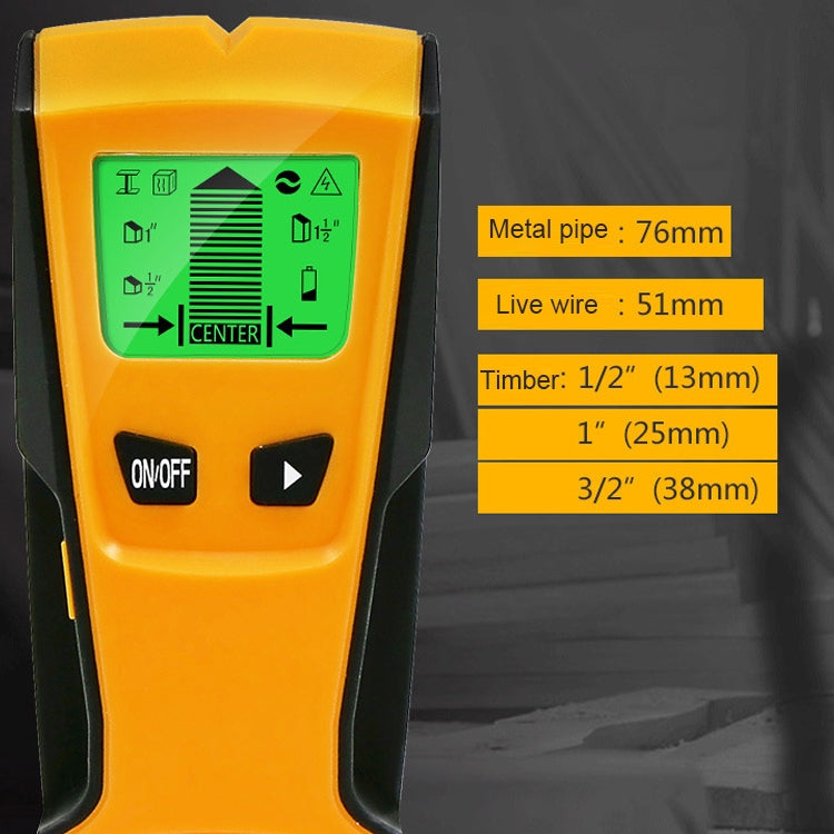 TH210 Detector de Metales de Pared 3 en 1 para Voltaje y Cable con Función de Detección de Metales, TH210