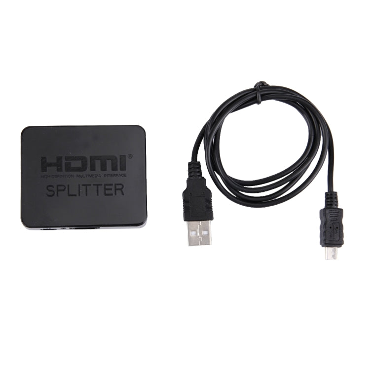 Divisor HDMI 4K Full HD 1080p conmutador de conmutación de vídeo HDMI 1x2 amplificador dividido pantalla Dual para HDTV DVD PS3 Xbox, 4K HDMI (Black), 4K HDMI (White)