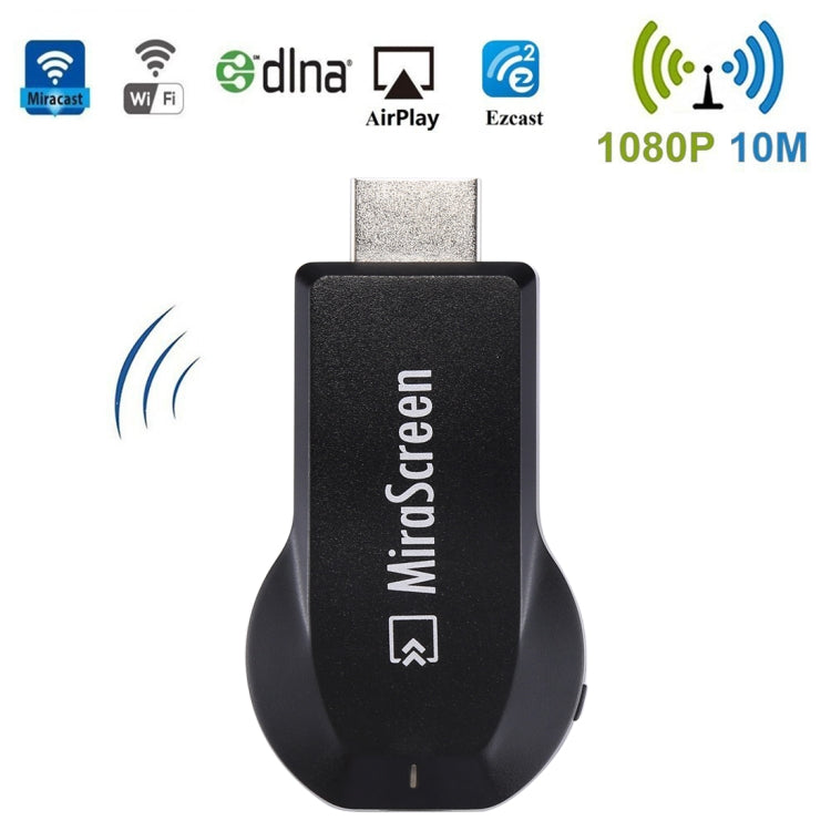 MiraScreen WiFi Display Dongle / Miracast Airplay DLNA Display Receiver Dongle Dispositivo de pantalla de espejo inalámbrico con cable USB 2 en 1