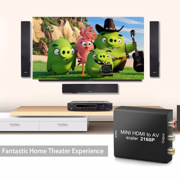 Convertidor de señal de vídeo compuesto Mini HDMI a AV/CVBS, Mini HDMI to AV / CVBS