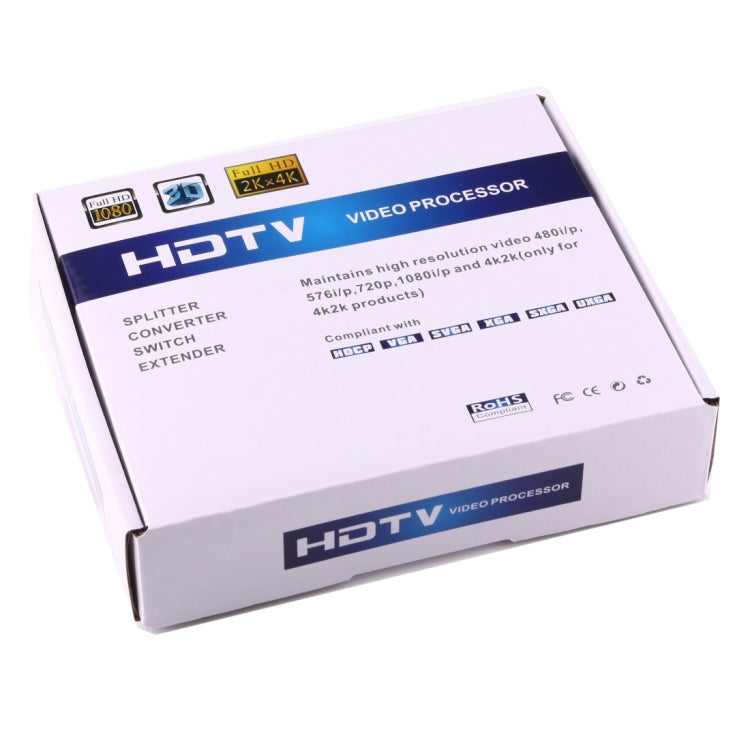 Convertidor adaptador de vídeo 1080P HD HDMI a YPbPr y audio R/L, HDMI to YPbPr+R/L