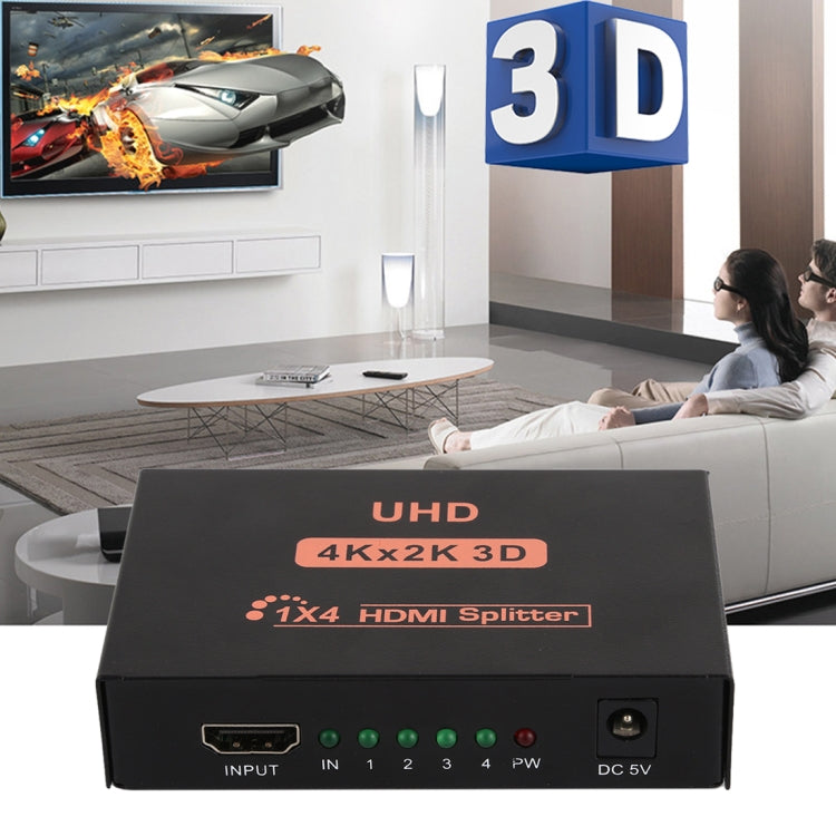 CY10 UHD 4K x 2K 3D 1 x 4 Divisor HDMI, CY10