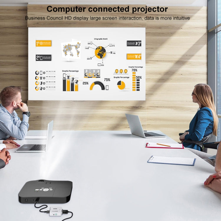 HOWEI HW-2107 HD 1080P Mini VGA a HDMI Scaler Box Audio Video Convertidor digital