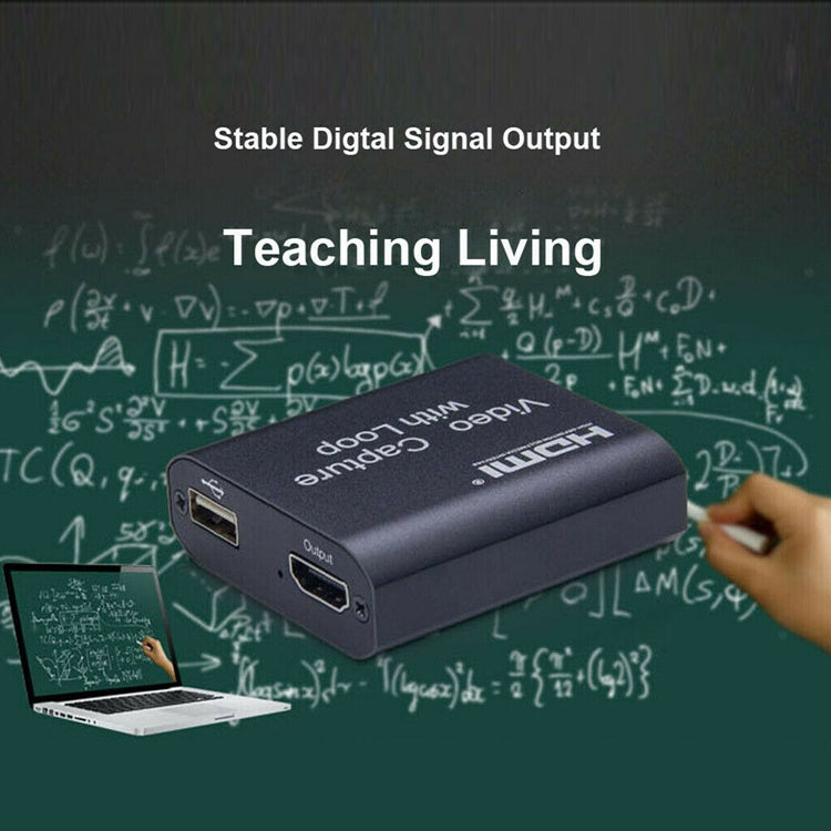 Captura de vídeo USB 2.0 a HDMI 4K HD con bucle