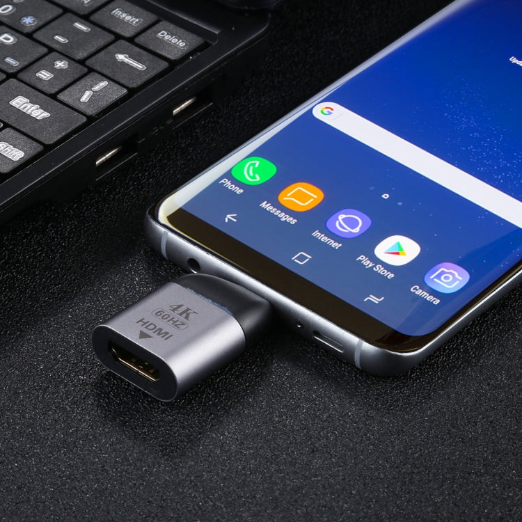 Conector macho tipo C al adaptador HDMI versión 2.0, compatible con efectos visuales 3D