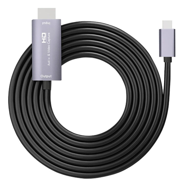 Tarjeta de captura de video HD Z36A HDMI macho a USB-C / Type-C macho, longitud del cable: 2 m, HDIMI to Type-C