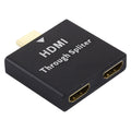 Divisor pasante de aleación de aluminio HDMI de 1 a 2, HDMI Spliter