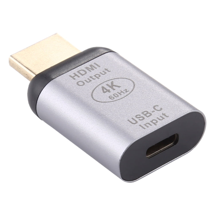 Adaptador de aleación de aluminio tipo C / USB-C hembra a HDMI macho, Type-C Female to HDMI Male