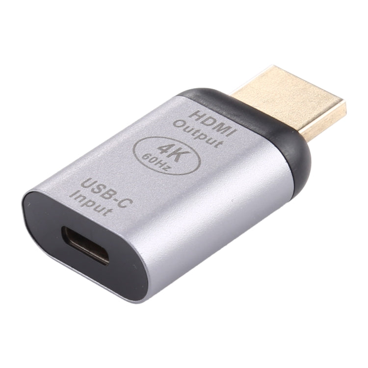 Adaptador de aleación de aluminio tipo C / USB-C hembra a HDMI macho, Type-C Female to HDMI Male