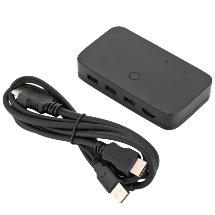 Conmutador 4x1 4Kx2K HDMI/USB/KVM