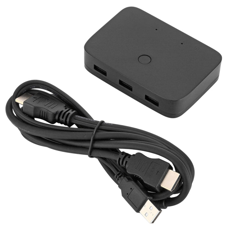 Conmutador 2x1 4Kx2K HDMI/USB/KVM, HDMI / USB / KVM Switch