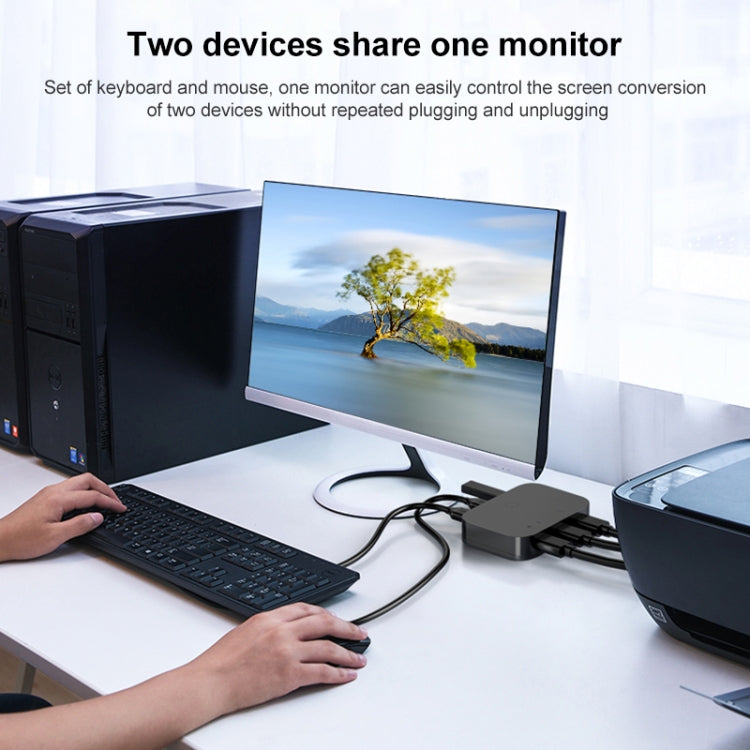 Conmutador 2x1 4Kx2K HDMI/USB/KVM, HDMI / USB / KVM Switch
