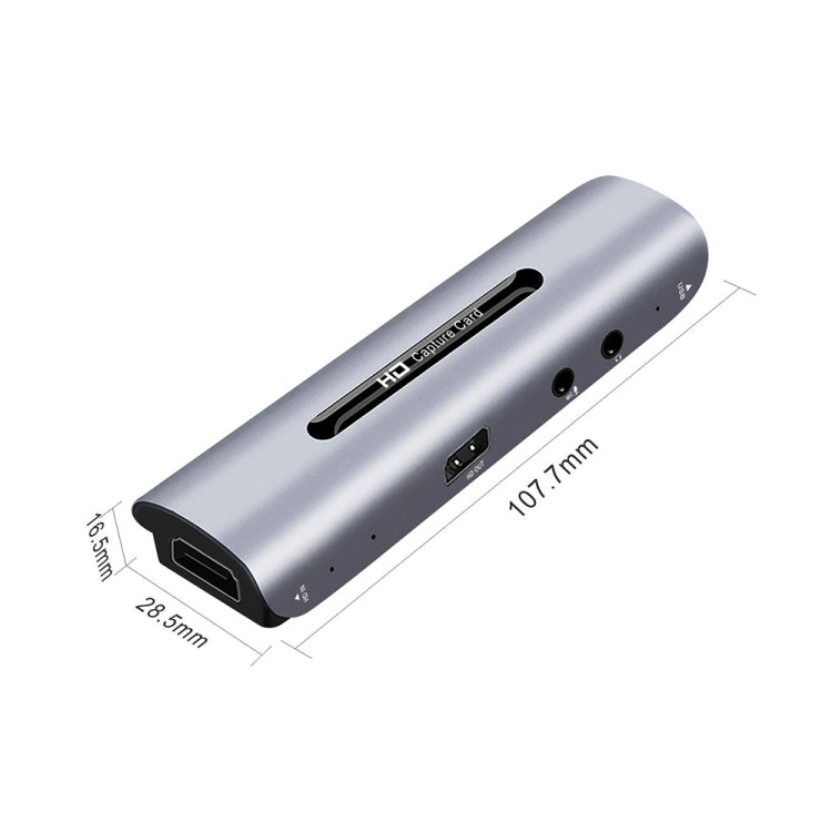 Z35 HDMI Hembra + Micrófono a HDMI Hembra + Audio + Tarjeta de Captura de Audio y Video HD USB con Bucle, Z35