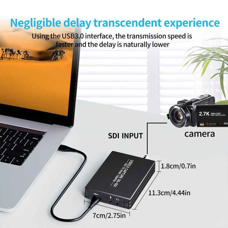 NK-M006 Convertidor de salida Full HD HDMI a SDI + USB 3.0 1080P, SDI + USB 3.0