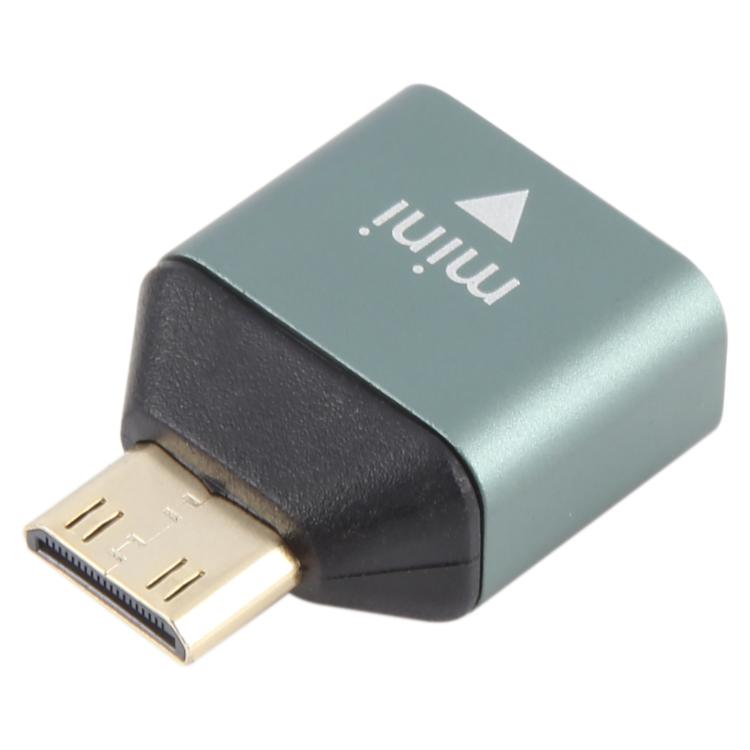 Mini HDMI macho a HDMI hembra adaptador de cabeza chapado en oro, Mini HDMI Male to HDMI Female