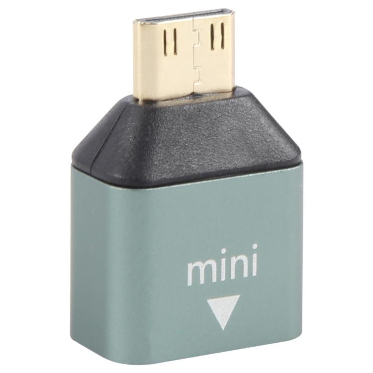 Mini HDMI macho a HDMI hembra adaptador de cabeza chapado en oro, Mini HDMI Male to HDMI Female
