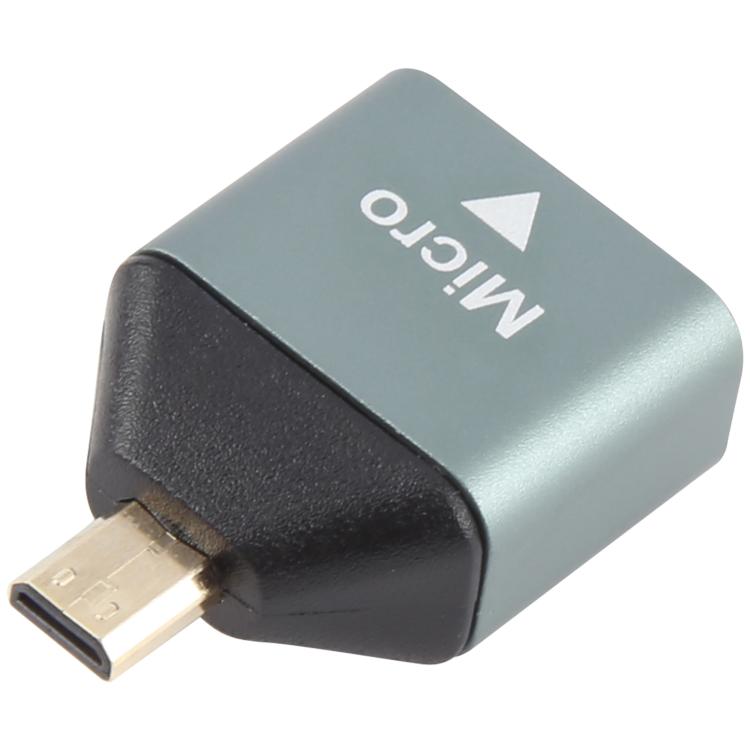 Mini HDMI macho a HDMI hembra adaptador de cabeza chapado en oro, Micro HDMI Male to HDMI Female