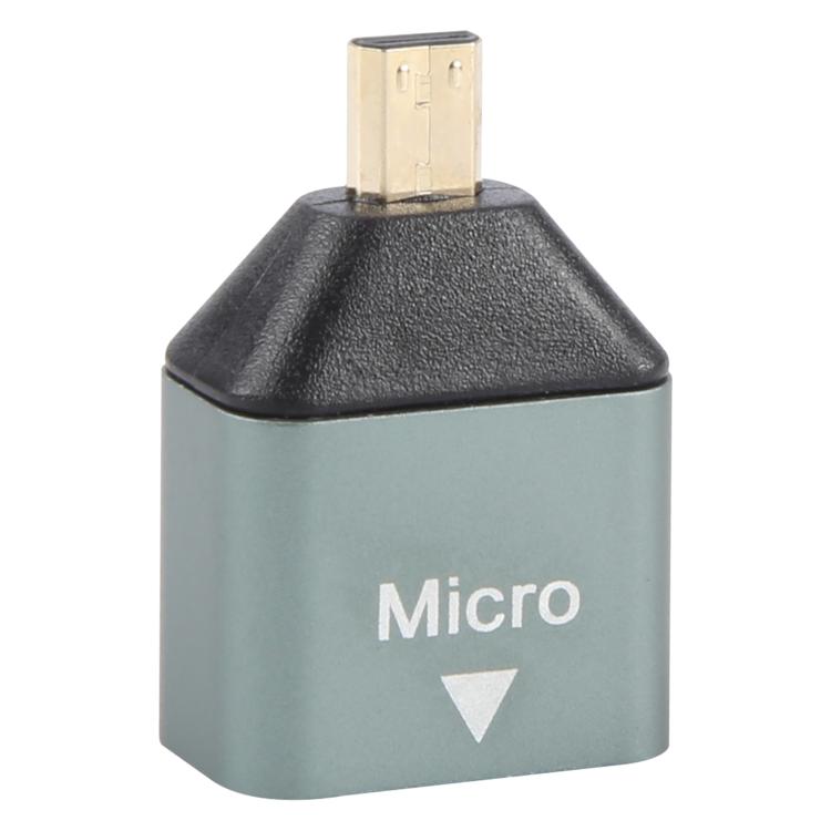 Mini HDMI macho a HDMI hembra adaptador de cabeza chapado en oro, Micro HDMI Male to HDMI Female