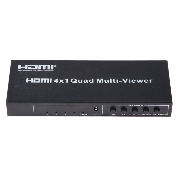 Multivisor cuádruple HDMI de salida 4 en 1 con conmutador continuo, enchufe de la UE, 4 x 1, EU Plug, 4 x 1, AU Plug, 4 x 1, UK Plug, 4 x 1, US Plug