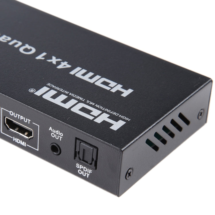Multivisor cuádruple HDMI de salida 4 en 1 con conmutador continuo, enchufe de la UE, 4 x 1, EU Plug, 4 x 1, AU Plug, 4 x 1, UK Plug, 4 x 1, US Plug