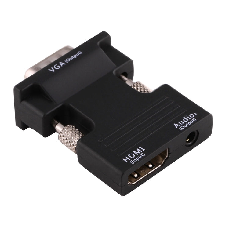 Convertidor HDMI hembra a VGA macho con adaptador de salida de audio para proyector, monitor, televisores, HDMI to VGA+Audio