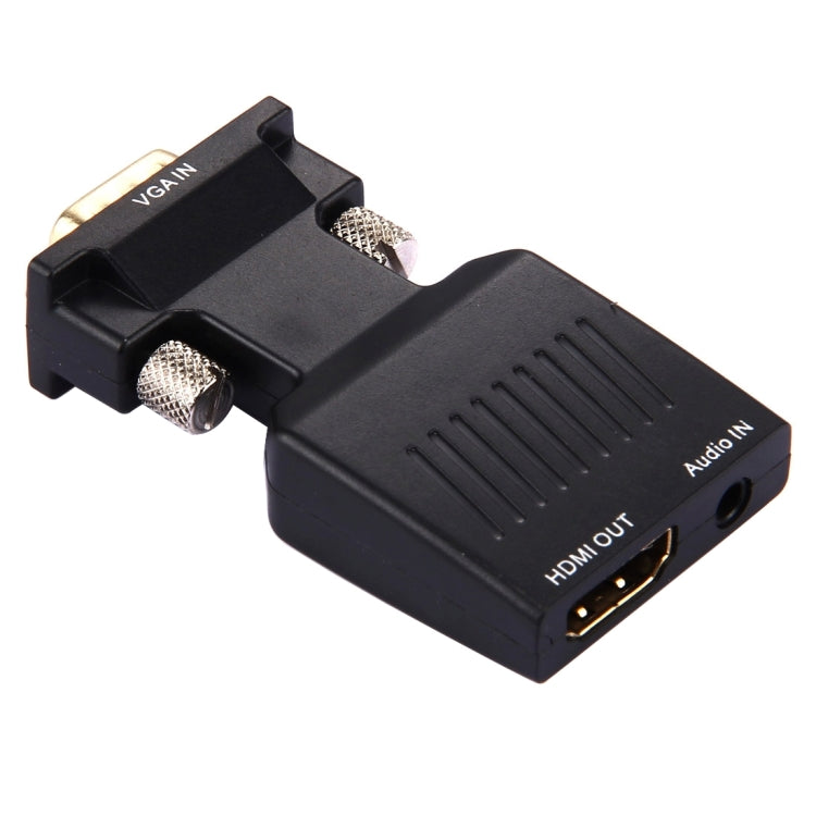 HD 1080P VGA a HDMI + Adaptador convertidor de salida de audio y video para proyector de monitor HDTV, VGA to HDMI+Audio