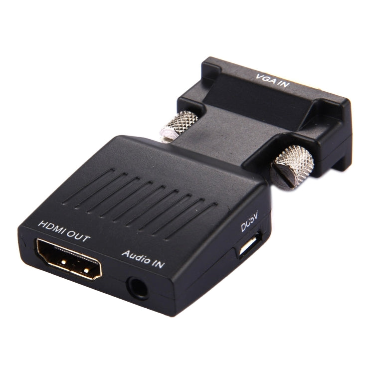 HD 1080P VGA a HDMI + Adaptador convertidor de salida de audio y video para proyector de monitor HDTV, VGA to HDMI+Audio