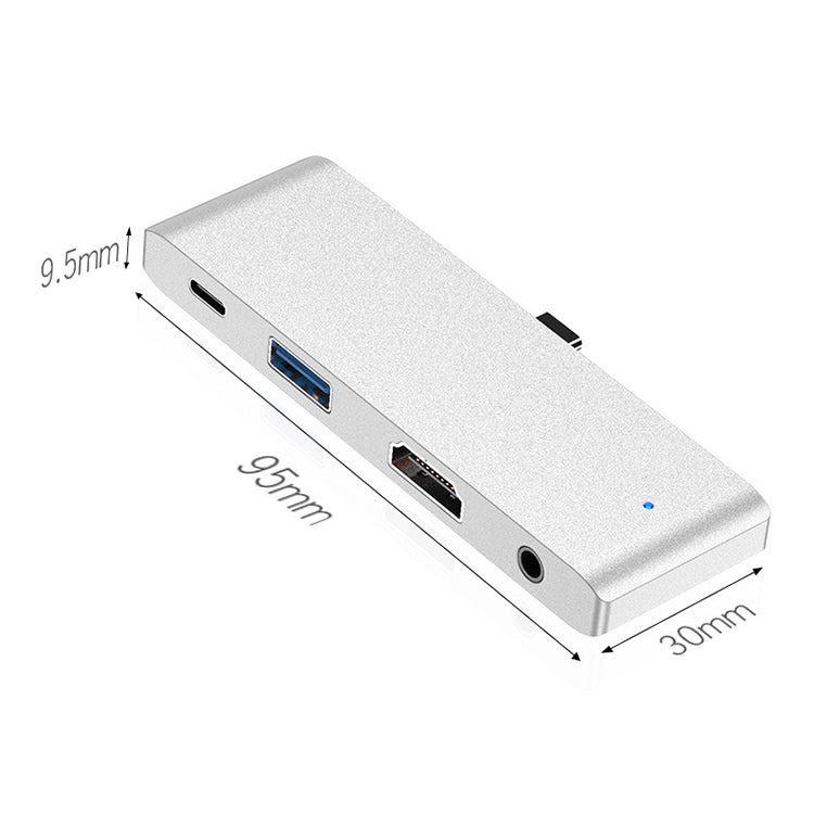 HW-TC29 Adaptador HUB de extensión multifuncional tipo C / USB-C 4 en 1 iPad Pro Hub