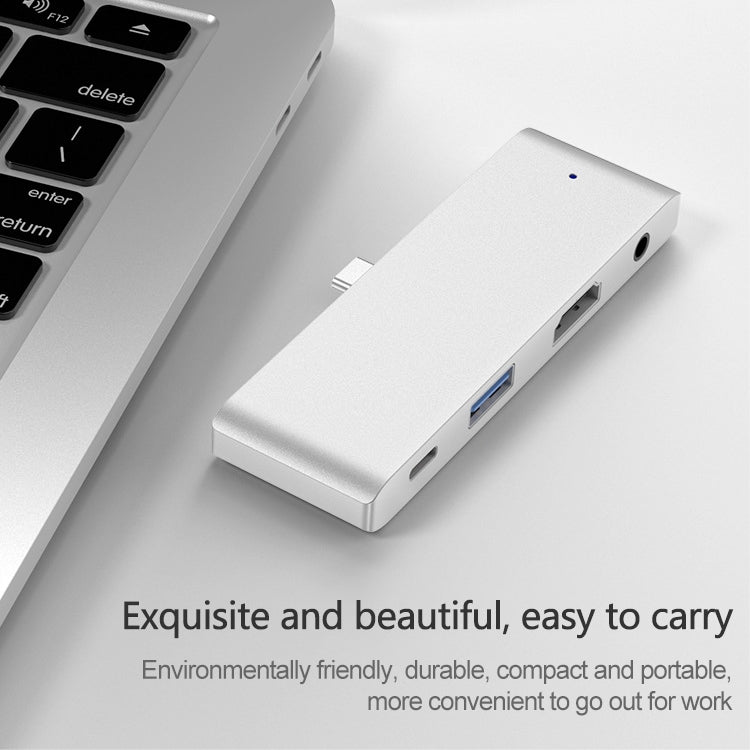 HW-TC29 Adaptador HUB de extensión multifuncional tipo C / USB-C 4 en 1 iPad Pro Hub