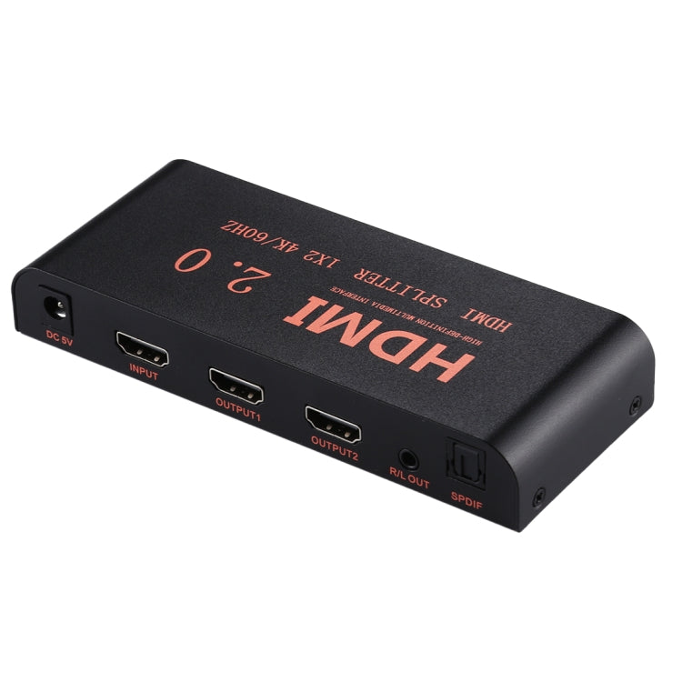 CY-041 Divisor 1X2 HDMI 2.0 4K/60Hz, Enchufe UE, 1X2