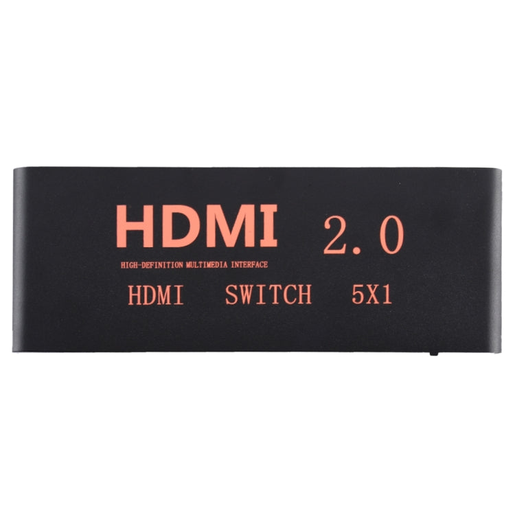 Conmutador HDMI 2.0 5X1 4K/60Hz con control remoto, enchufe UE, 5X1