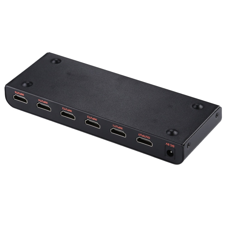 Conmutador HDMI 2.0 5X1 4K/60Hz con control remoto, enchufe UE, 5X1
