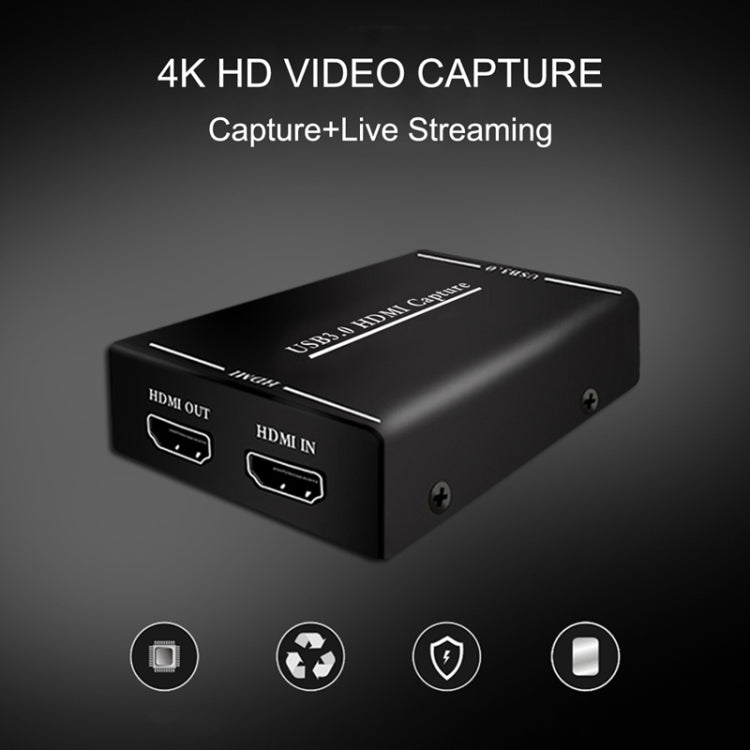 EC290 HDMI USB3.0 HD Caja grabadora de captura de video Tarjeta de transmisión en vivo, EC290