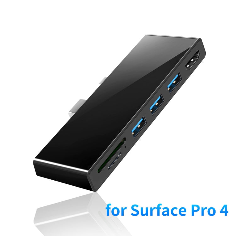 ROCKETEK SK-S4H 3 x USB 3.0 + HDMI + Lector de Tarjetas de Memoria SD/TF HUB 4K Adaptador HDMI, SK-S4H
