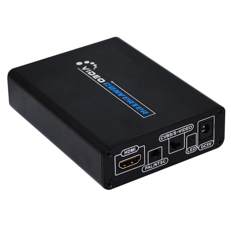 Convertidor de vídeo HDMI a compuesto/AV S-Video RCA CVBS/L/R Adaptador convertidor de vídeo, HDMI to AV + S-Video